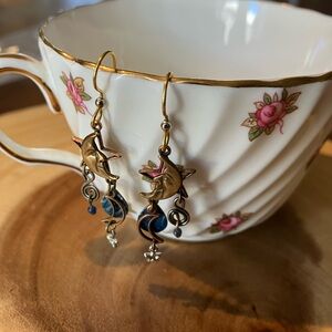 Celestial Gold and Blue Earrings– BOGO FREE Jewelry Deal